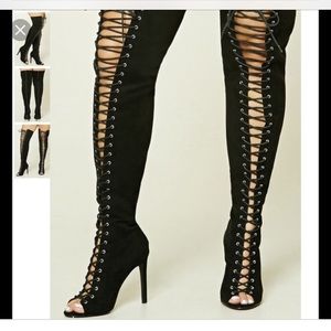 Forever 21 thigh high boots